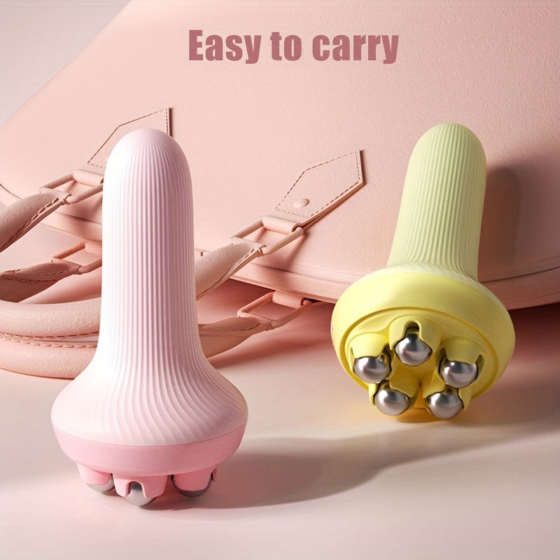 Handheld Body Massager For Round Roller Balls Relaxes Abdomen, Legs, Arms, Muscles With Gentle Vibrations
