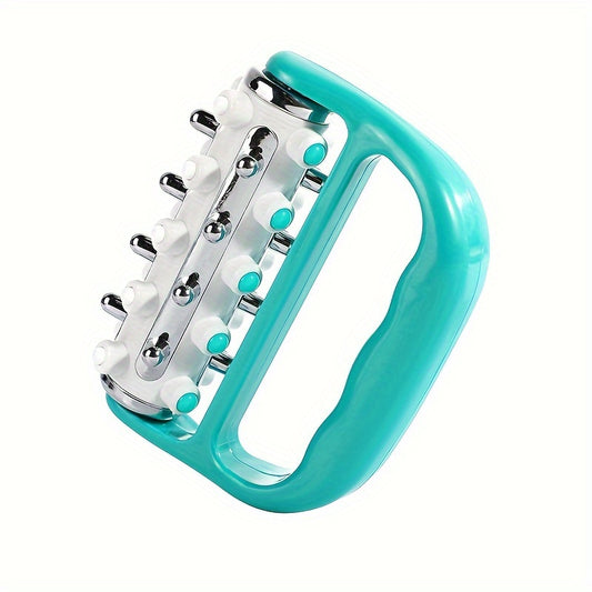 Electroplated D-Shaped Massager - Full Body Muscle Relief, Portable & Durable, No Batteries Required