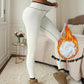 Plush-Lined Warm Yoga Pants Elasticity Casual Versatile High-Waisted Cat Belly Yoga Pants